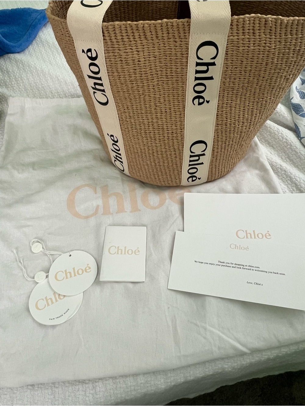 Chloe Woody Large Mifuko Basket Bag in Fair Trade Paper - Picture 11 of 15